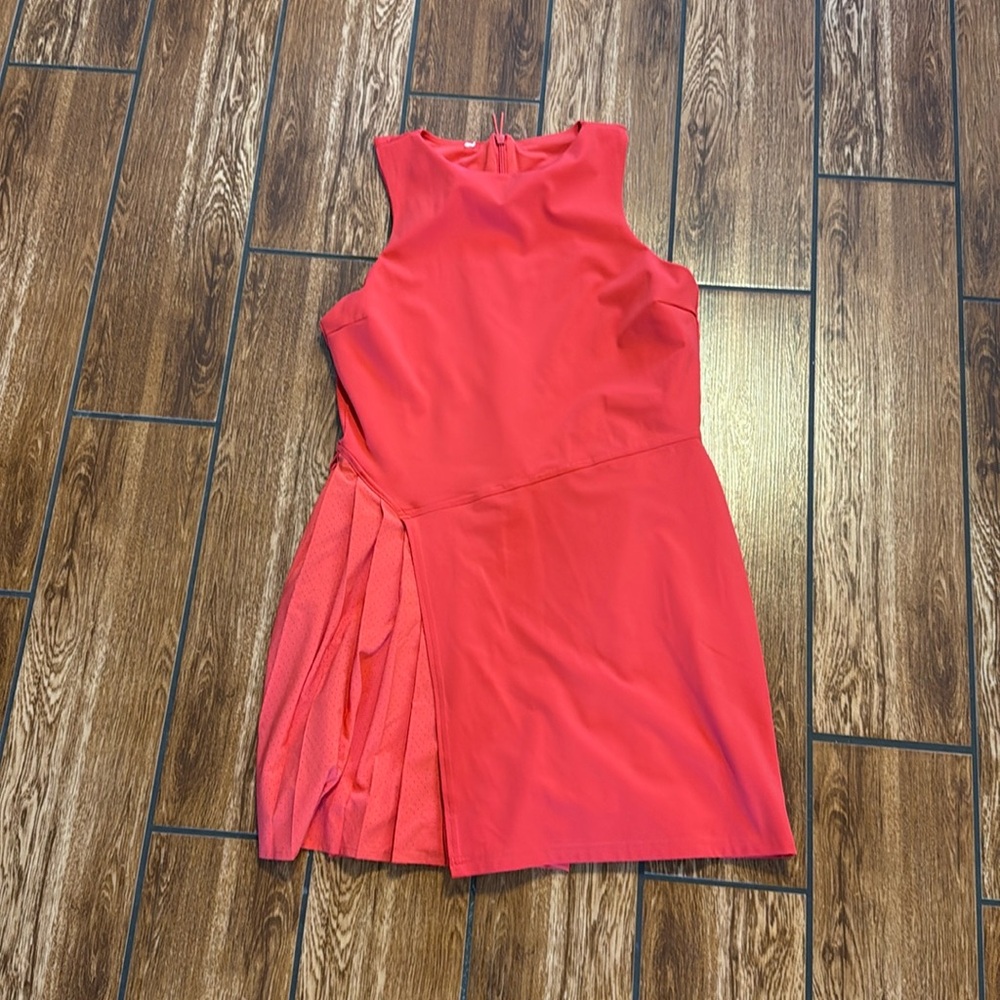 lululemon athletica Coral Red Sleeveless Jumpsuit Romper